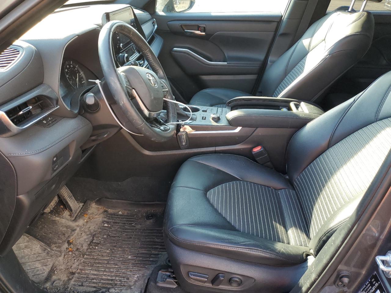 2021 Toyota Highlander VIN 5TDLZRBH1MS079983 Copart auction photo, front end / undercarriage damage thumbnail 7