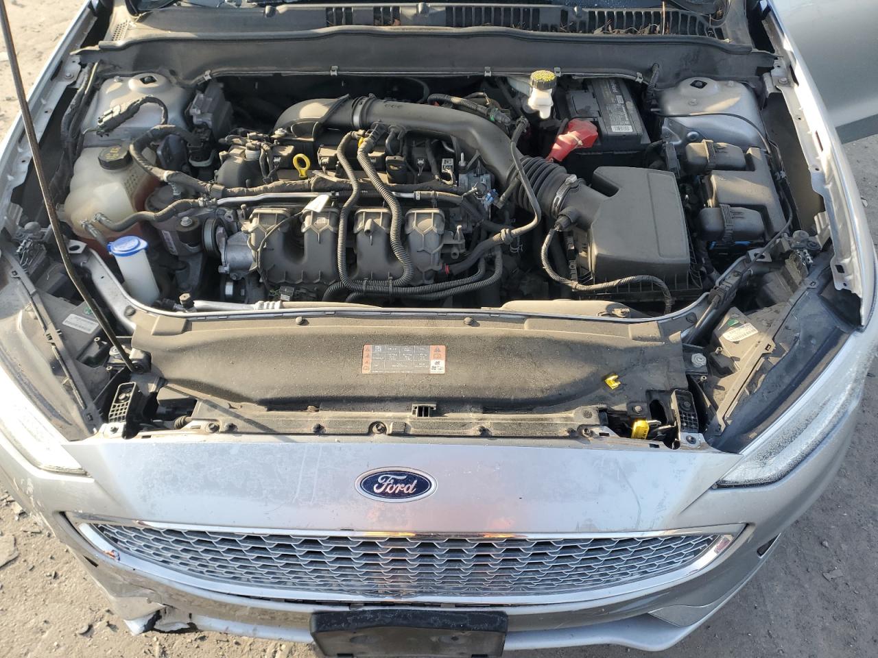 2020 Ford Fusion VIN 3FA6P0D96LR151370 Copart auction photo, front end / side damage thumbnail 11