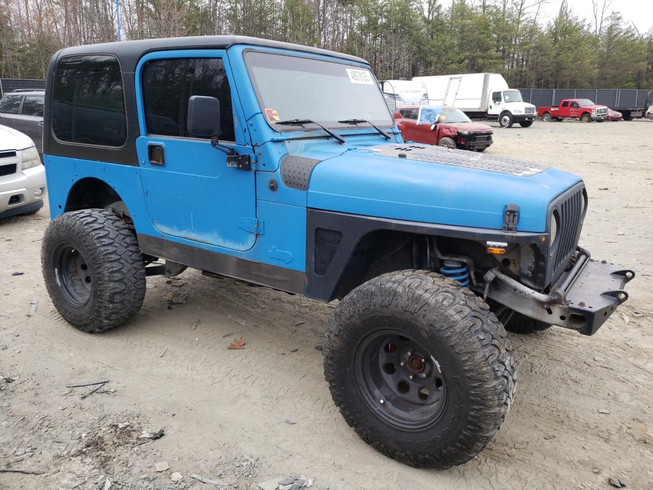 2004 Jeep Wrangler VIN 1J4FA29164P730775 Copart auction photo, mechanical damage thumbnail 4