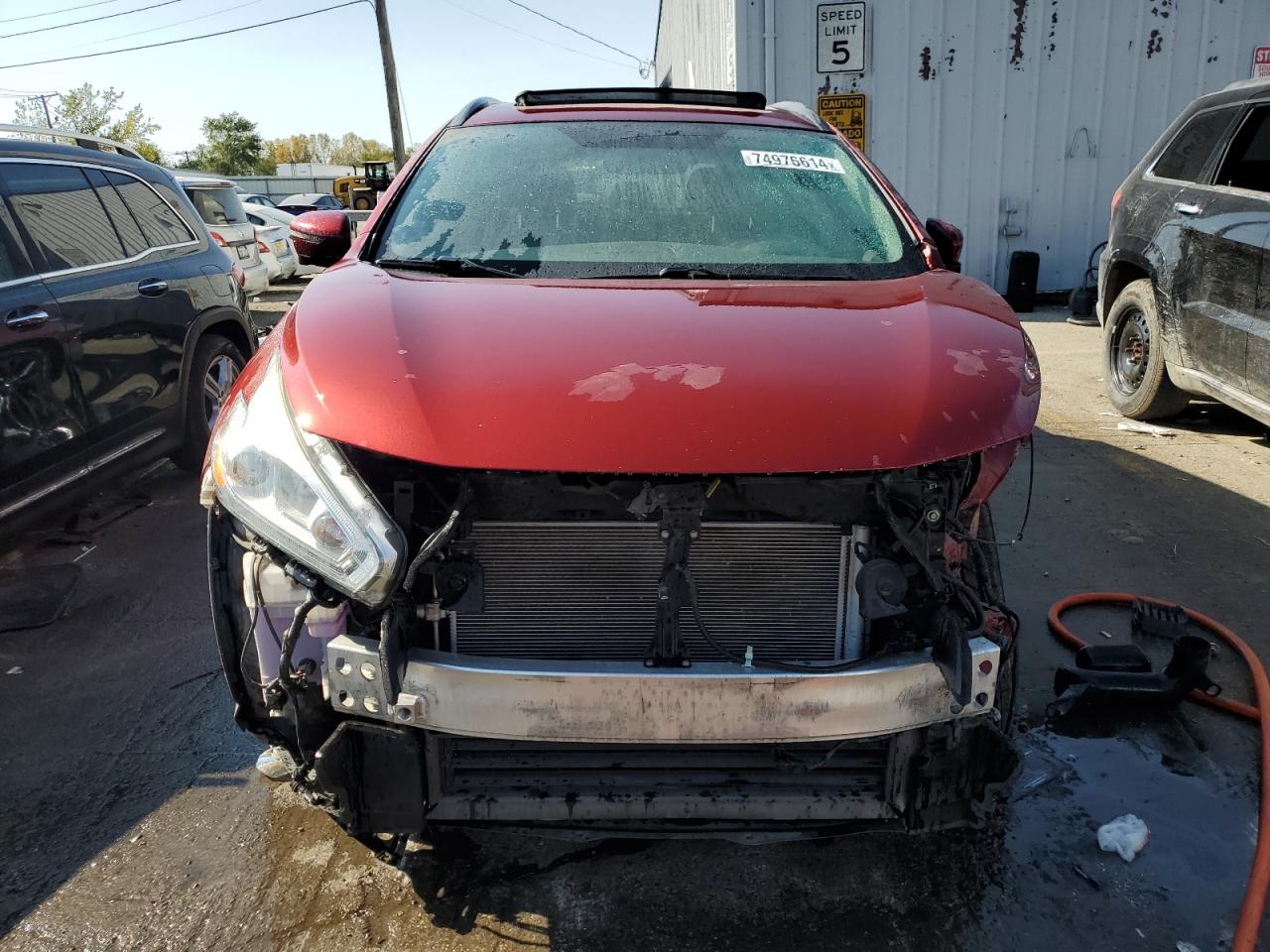 2017 Nissan Murano VIN 5N1AZ2MH2HN153866 Copart auction photo, front end damage thumbnail 5