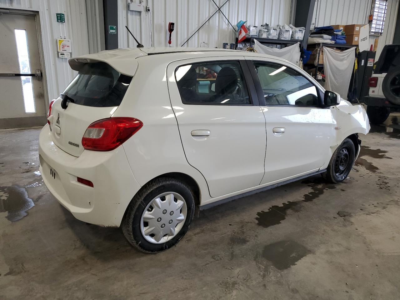 2019 Mitsubishi Mirage VIN ML32A3HJ8KH003496 Copart auction photo, front end / rear end damage thumbnail 3