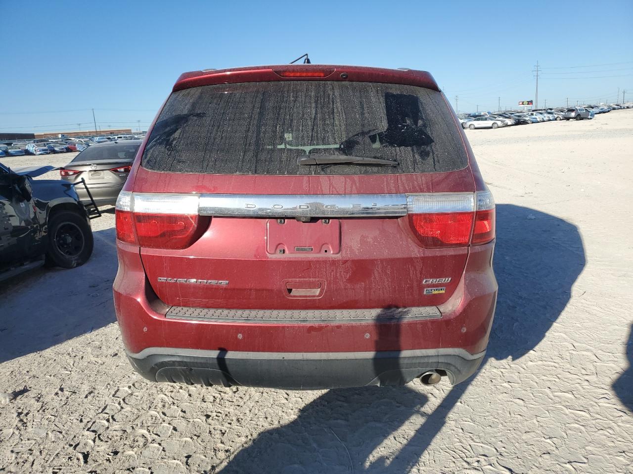 2013 Dodge Durango VIN 1C4RDHDG4DC665148 Copart auction photo, front end / undercarriage damage thumbnail 6