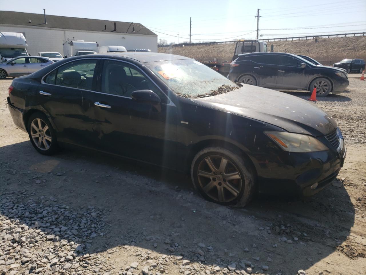 2008 Lexus ES VIN JTHBJ46G982240826 Copart auction photo, front end / side damage thumbnail 4