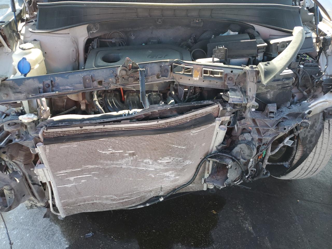 2018 KIA Sorento VIN 5XYPG4A38JG388309 Copart auction photo, front end / side damage thumbnail 13
