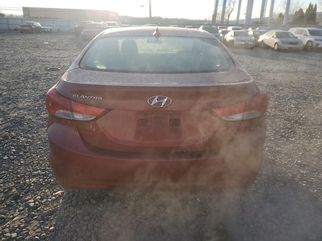 2011 Hyundai Elantra VIN KMHDH4AE0BU151195 Copart auction photo, front end damage thumbnail 6