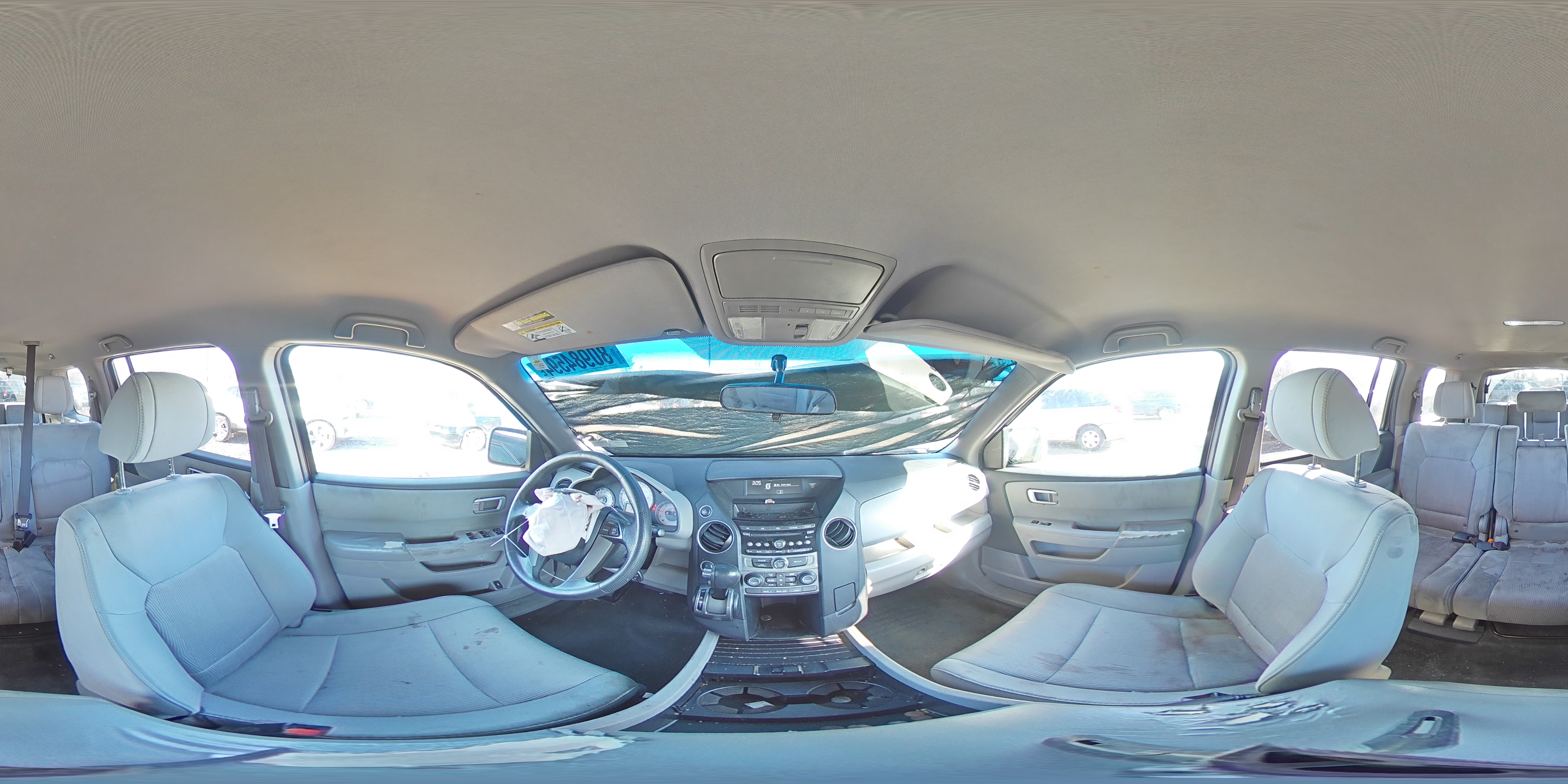 2012 Honda Pilot VIN 5FNYF4H46CB072472 Copart auction photo, front end / rear end damage thumbnail 14