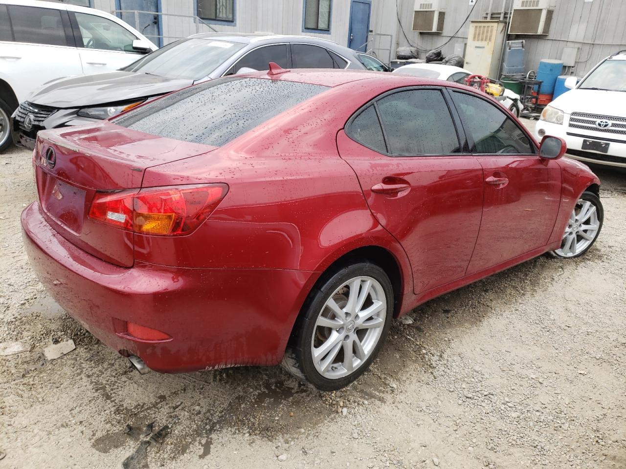 2007 Lexus IS VIN JTHBE262672011130 Copart auction photo, front end damage thumbnail 3