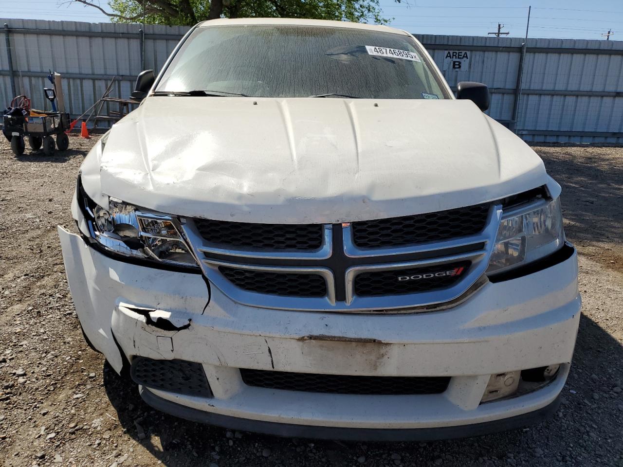 2014 Dodge Journey VIN 3C4PDCAB3ET111947 Copart auction photo, front end damage thumbnail 5