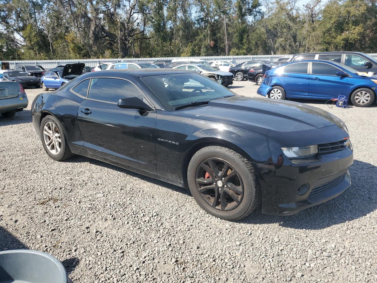 2014 Chevrolet Camaro VIN 2G1FB1E30E9201786 Copart auction photo, rear end / side damage thumbnail 4