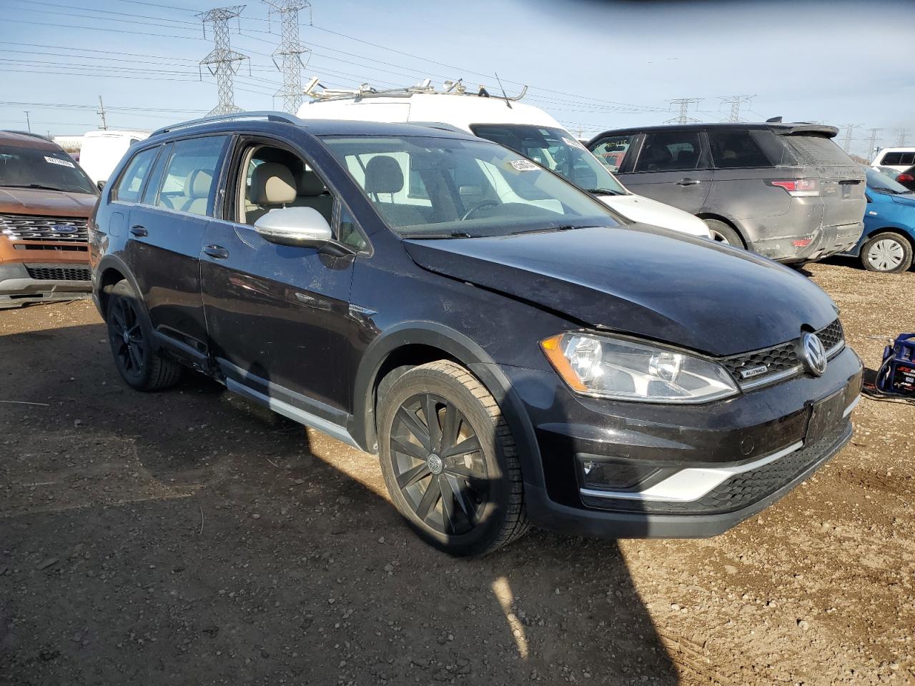2017 Volkswagen Golf VIN 3VWH17AU9HM508497 Copart auction photo, front end / side damage thumbnail 4