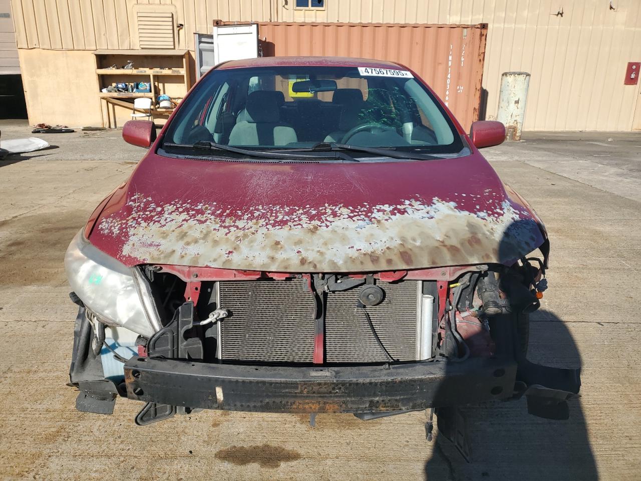 2010 Toyota Corolla VIN 1NXBU4EE7AZ233727 Copart auction photo, front end damage thumbnail 5