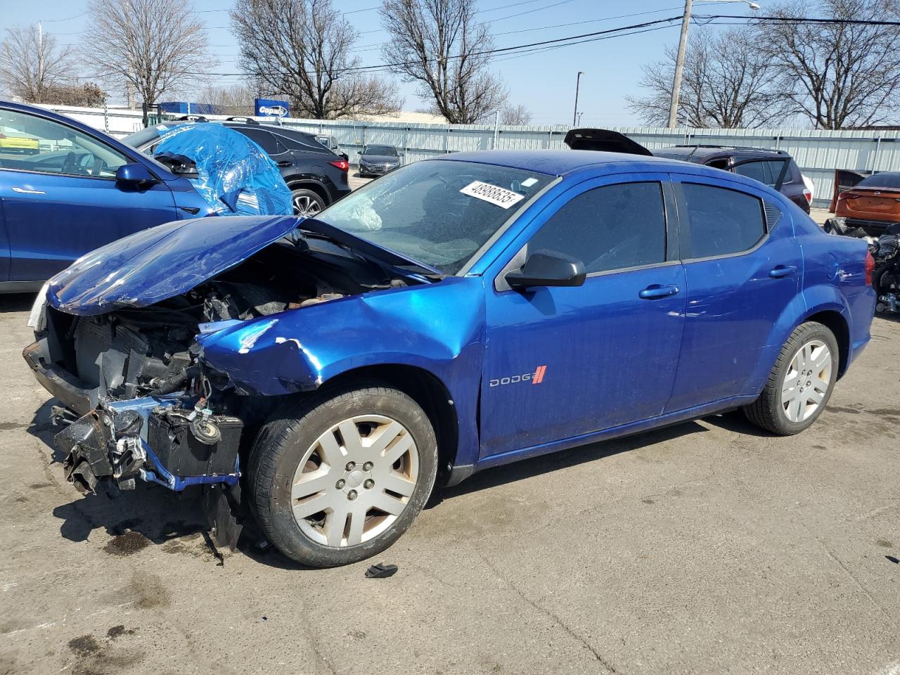 2013 Dodge Avenger VIN 1C3CDZAB7DN503009 - Copart auction photo