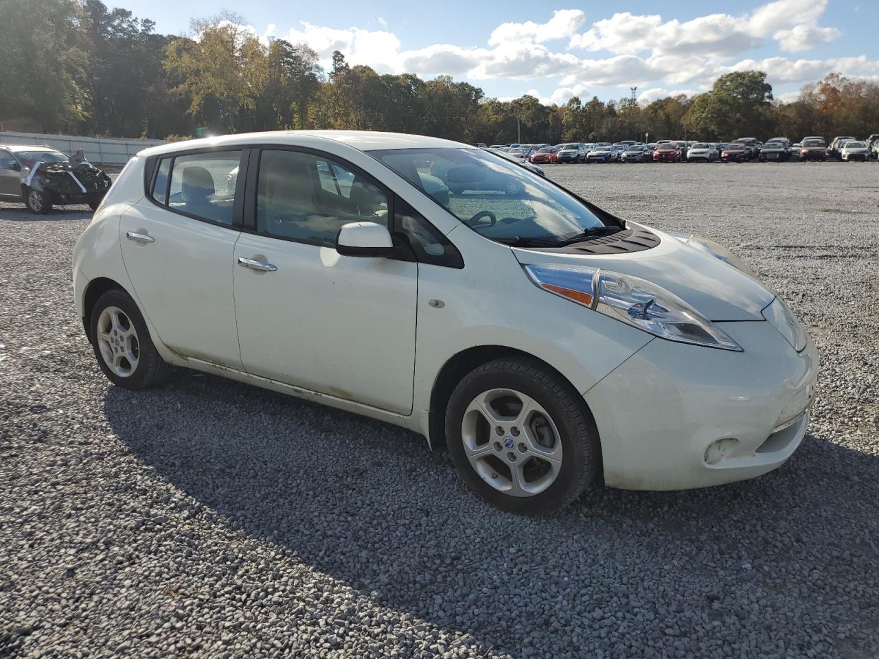 2012 Nissan Leaf VIN JN1AZ0CP1CT026583 Copart auction photo, normal wear damage thumbnail 4