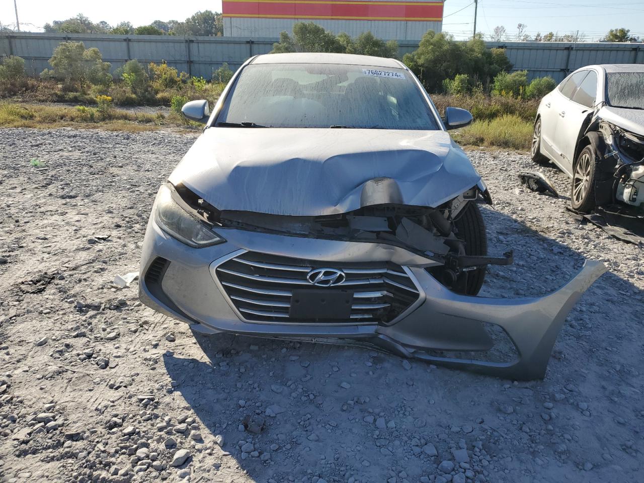 2017 Hyundai Elantra VIN 5NPD74LF9HH138963 Copart auction photo, front end damage thumbnail 5