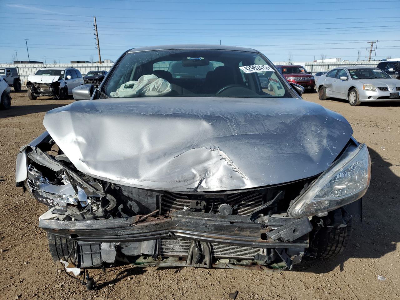 2014 Nissan Sentra VIN 3N1AB7AP4EY255060 Copart auction photo, front end / side damage thumbnail 5