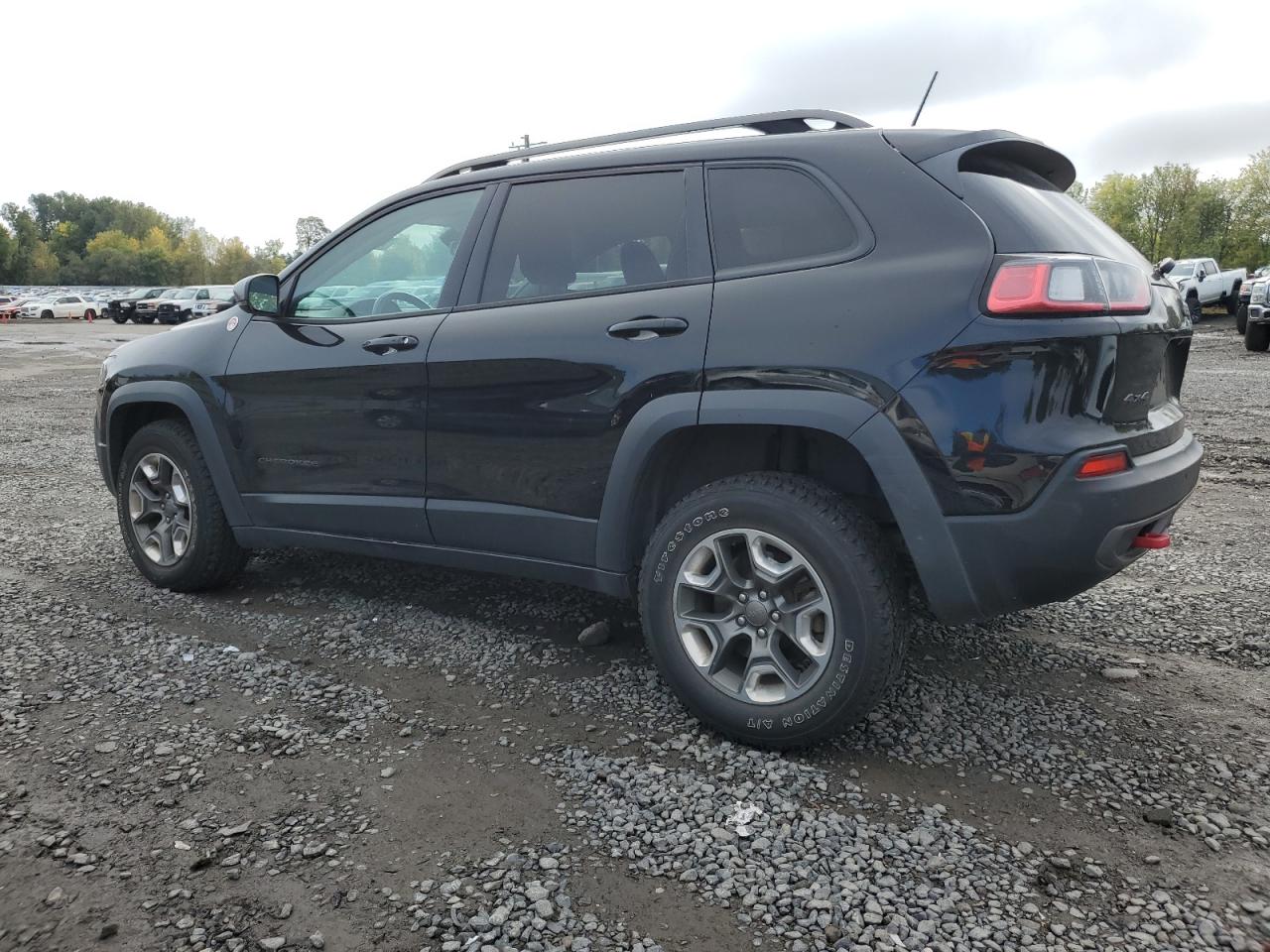 2019 Jeep Cherokee VIN 1C4PJMBX9KD400793 Copart auction photo, front end / side damage thumbnail 2