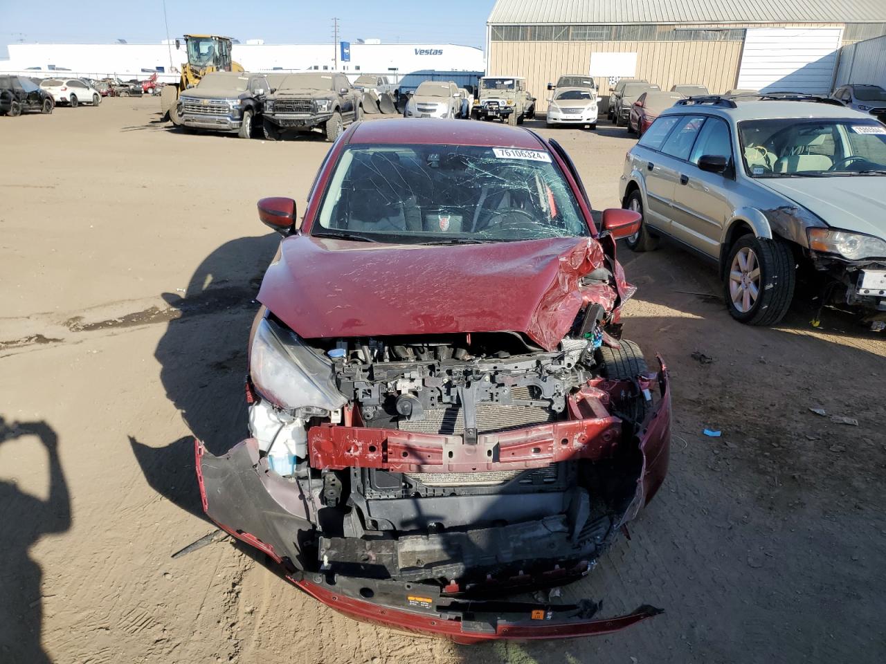 2018 Toyota Yaris VIN 3MYDLBYV0JY313711 Copart auction photo, front end damage thumbnail 5
