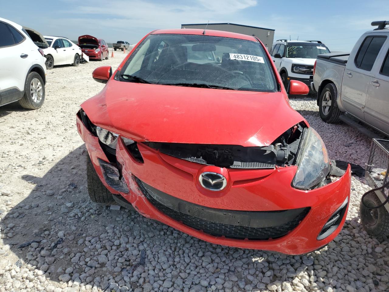 2011 Mazda 2 VIN JM1DE1HY2B0104043 Copart auction photo, front end / rear end damage thumbnail 5