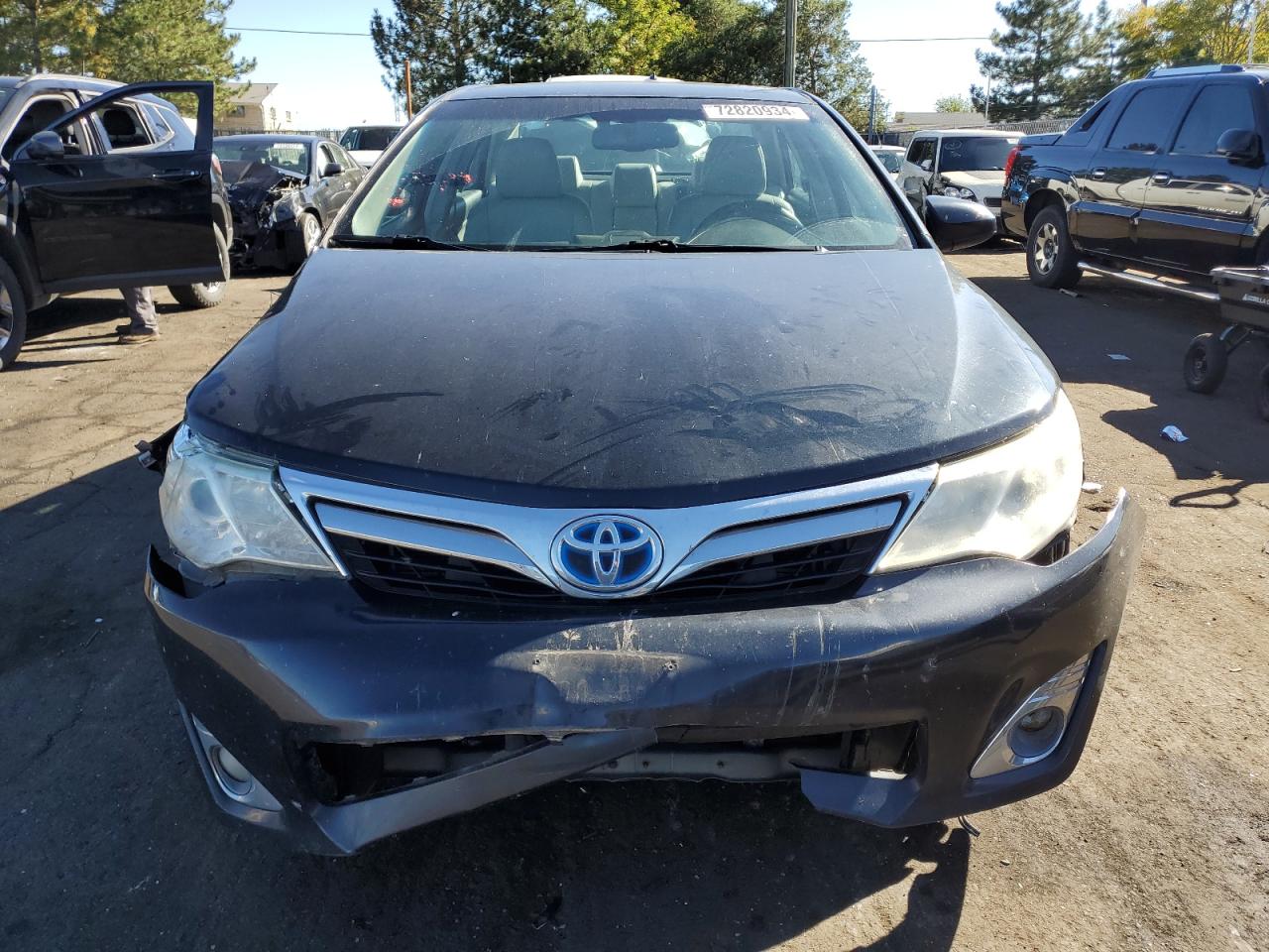 2012 Toyota Camry VIN 4T1BD1FK9CU035429 Copart auction photo, side / front end damage thumbnail 5