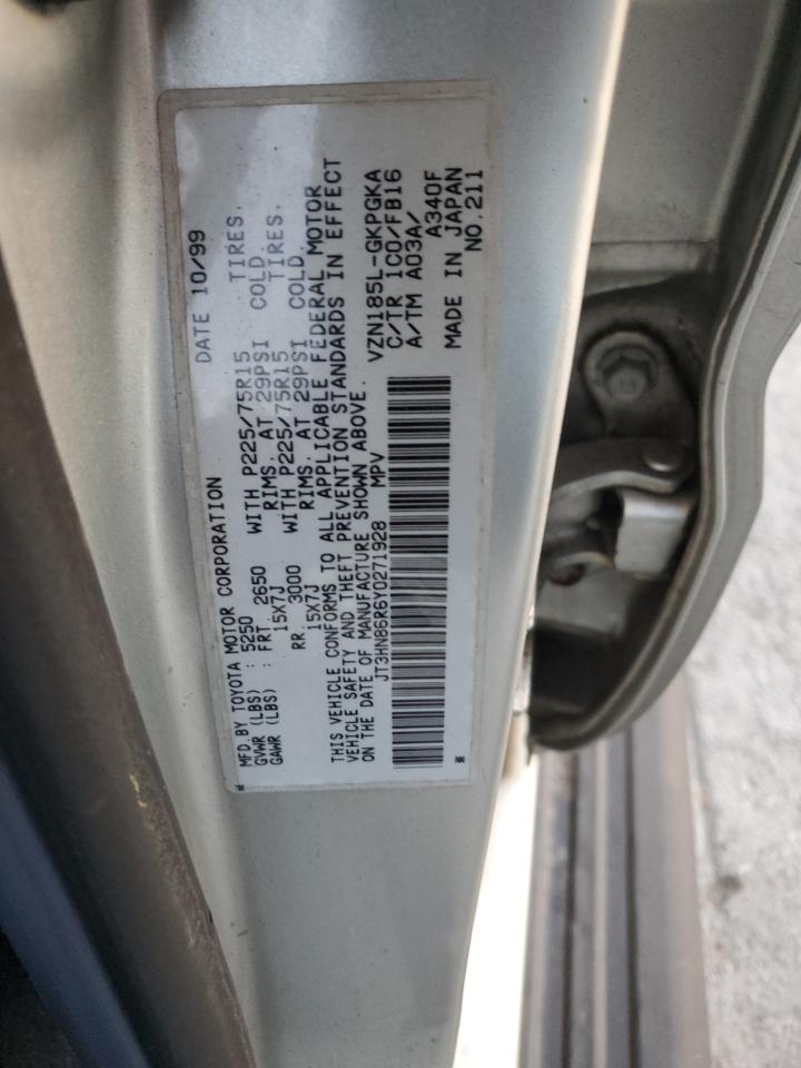 2000 Toyota 4Runner VIN JT3HN86R6Y0271928 Copart auction photo, all over damage thumbnail 16