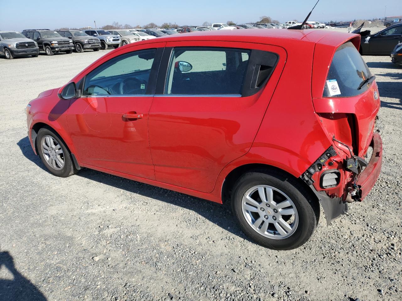 2012 Chevrolet Sonic VIN 1G1JC6SB7C4183688 Copart auction photo, rear end damage thumbnail 2