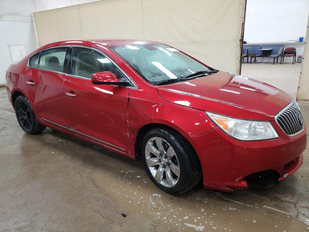 2013 Buick LaCrosse VIN 1G4GA5E33DF137153 Copart auction photo, side / front end damage thumbnail 4