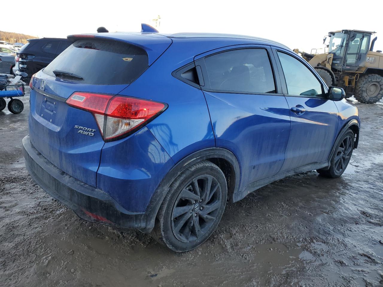 2022 Honda HR-V VIN 3CZRU6H15NM775064 Copart auction photo, rollover damage thumbnail 3