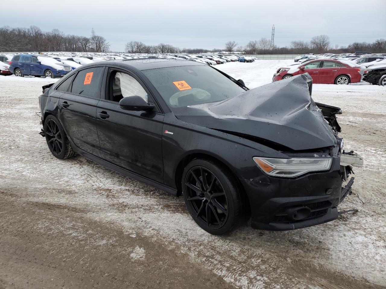 2017 Audi A6 VIN WAUH2AFC1HN131258 Copart auction photo, all over damage thumbnail 4