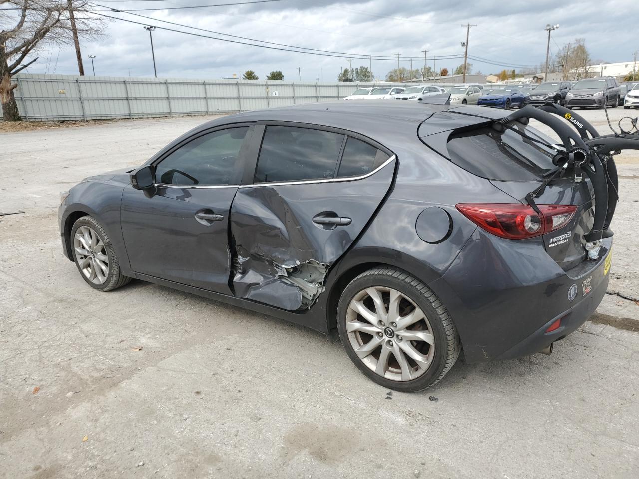 2016 Mazda 3 VIN JM1BM1N36G1355085 Copart auction photo, side damage thumbnail 2