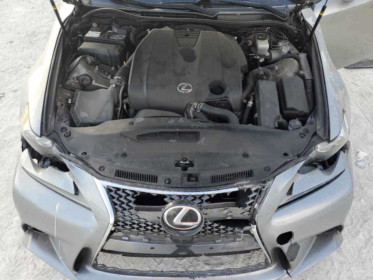 2015 Lexus IS VIN JTHBF1D2XF5052772 Copart auction photo, front end / top/roof damage thumbnail 11