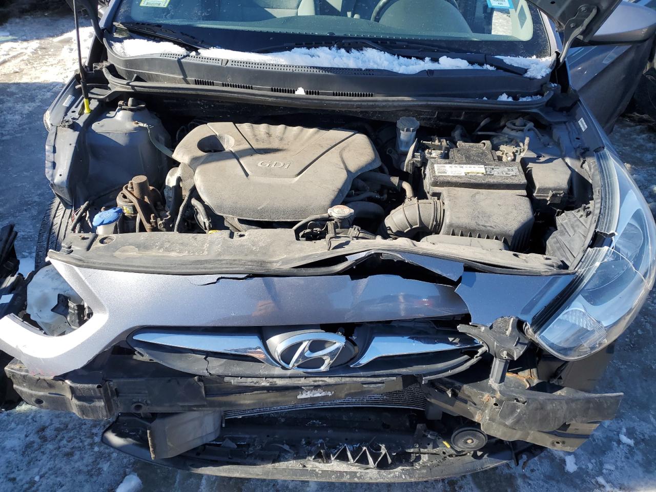 2014 Hyundai Accent VIN KMHCT4AEXEU658880 Copart auction photo, front end damage thumbnail 11