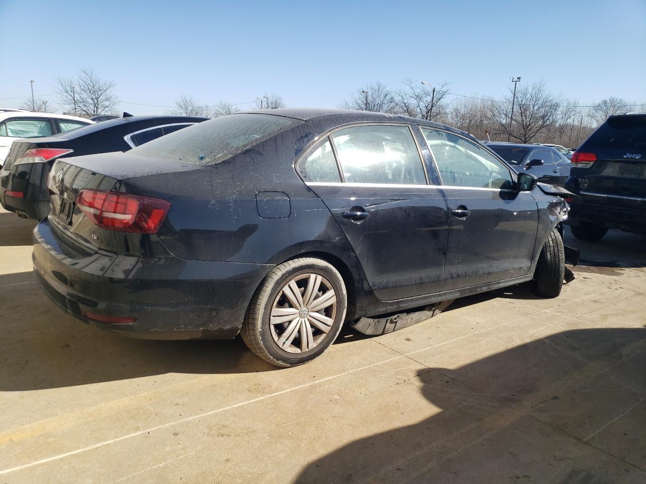 2017 Volkswagen Jetta VIN 3VW2B7AJ5HM230884 Copart auction photo, front end / side damage thumbnail 3