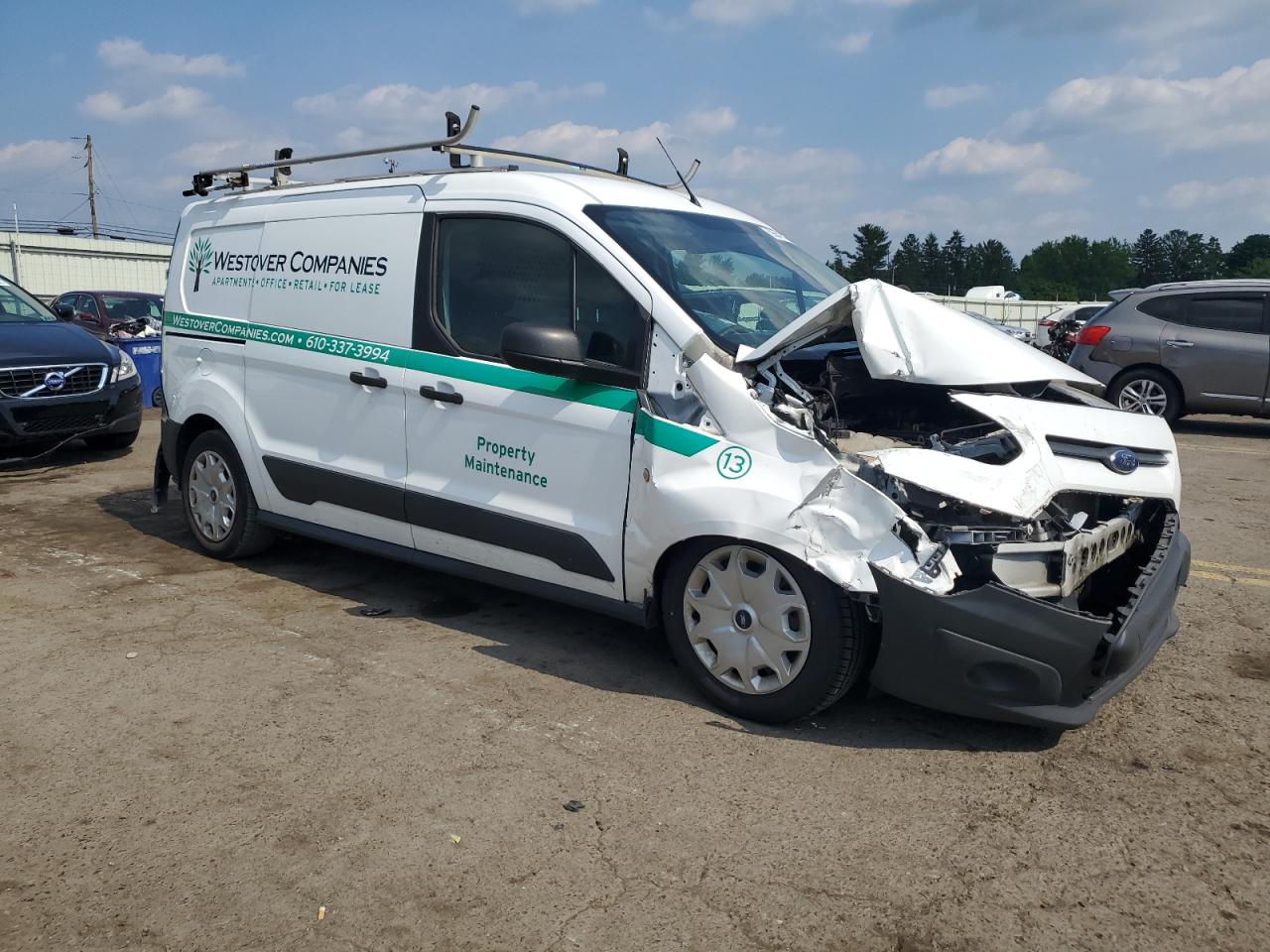2017 Ford Transit VIN NM0LS7E76H1295632 Copart auction photo, front end / rear end damage thumbnail 4