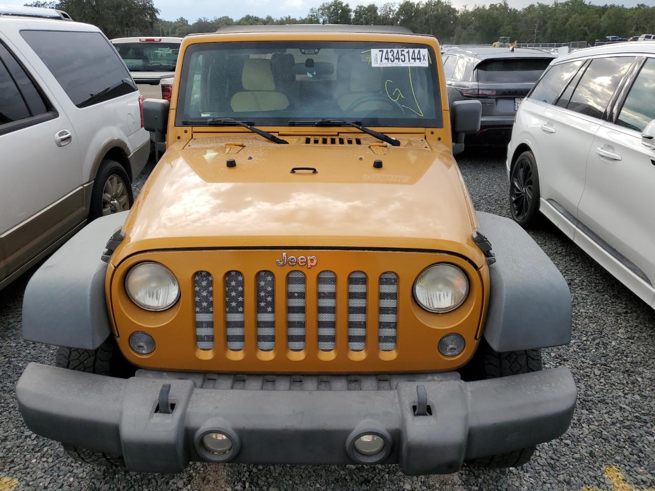 2014 Jeep Wrangler VIN 1C4AJWAG7EL215560 Copart auction photo, water/flood damage thumbnail 5