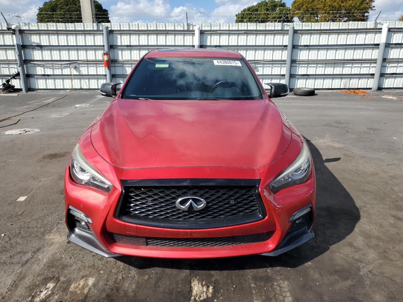 2018 Infiniti Q50 VIN JN1FV7AP8JM460858 Copart auction photo, vandalism damage thumbnail 5