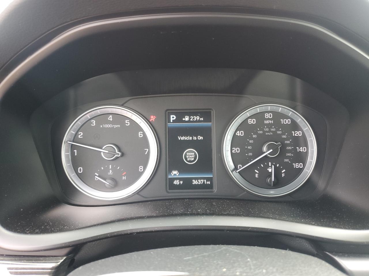 2019 Hyundai Sonata VIN 5NPE34AF8KH732308 Copart auction photo, front end / side damage thumbnail 9