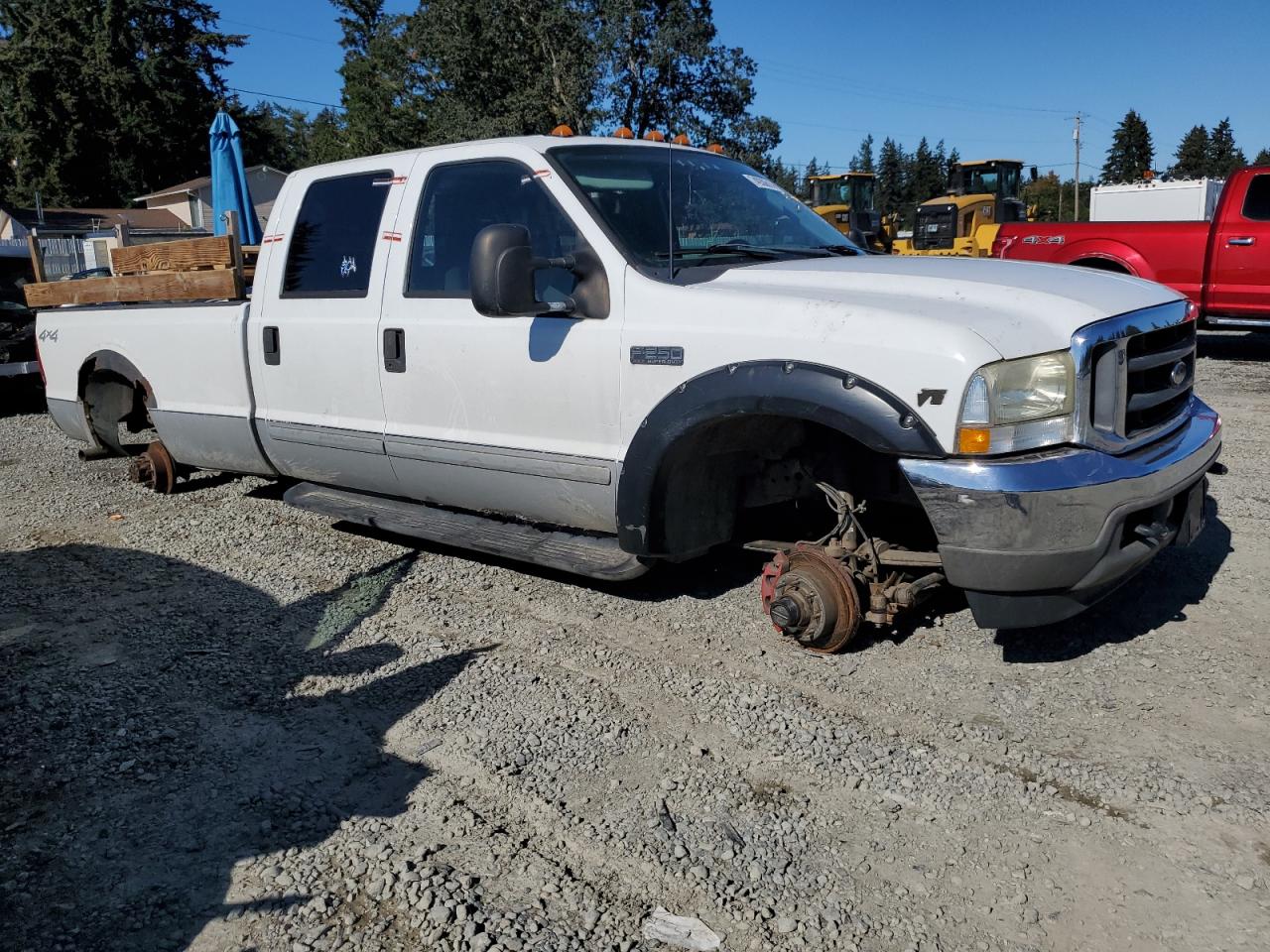2002 Ford F250 VIN 1FTNW21L22EB68544 Copart auction photo, all over damage thumbnail 4