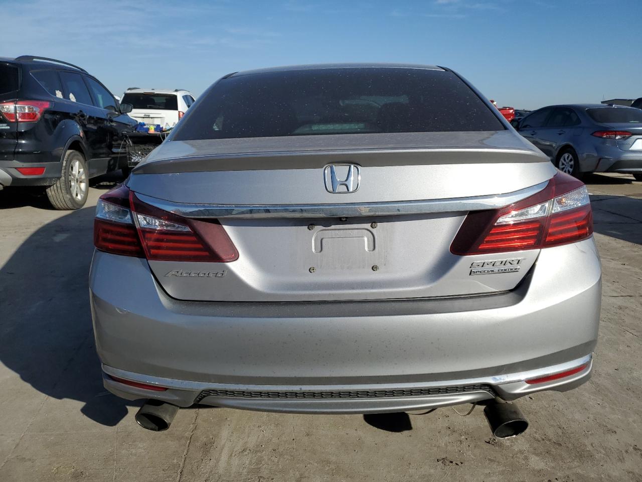 2017 Honda Accord VIN 1HGCR2F18HA036122 Copart auction photo, front end / hail damage thumbnail 6