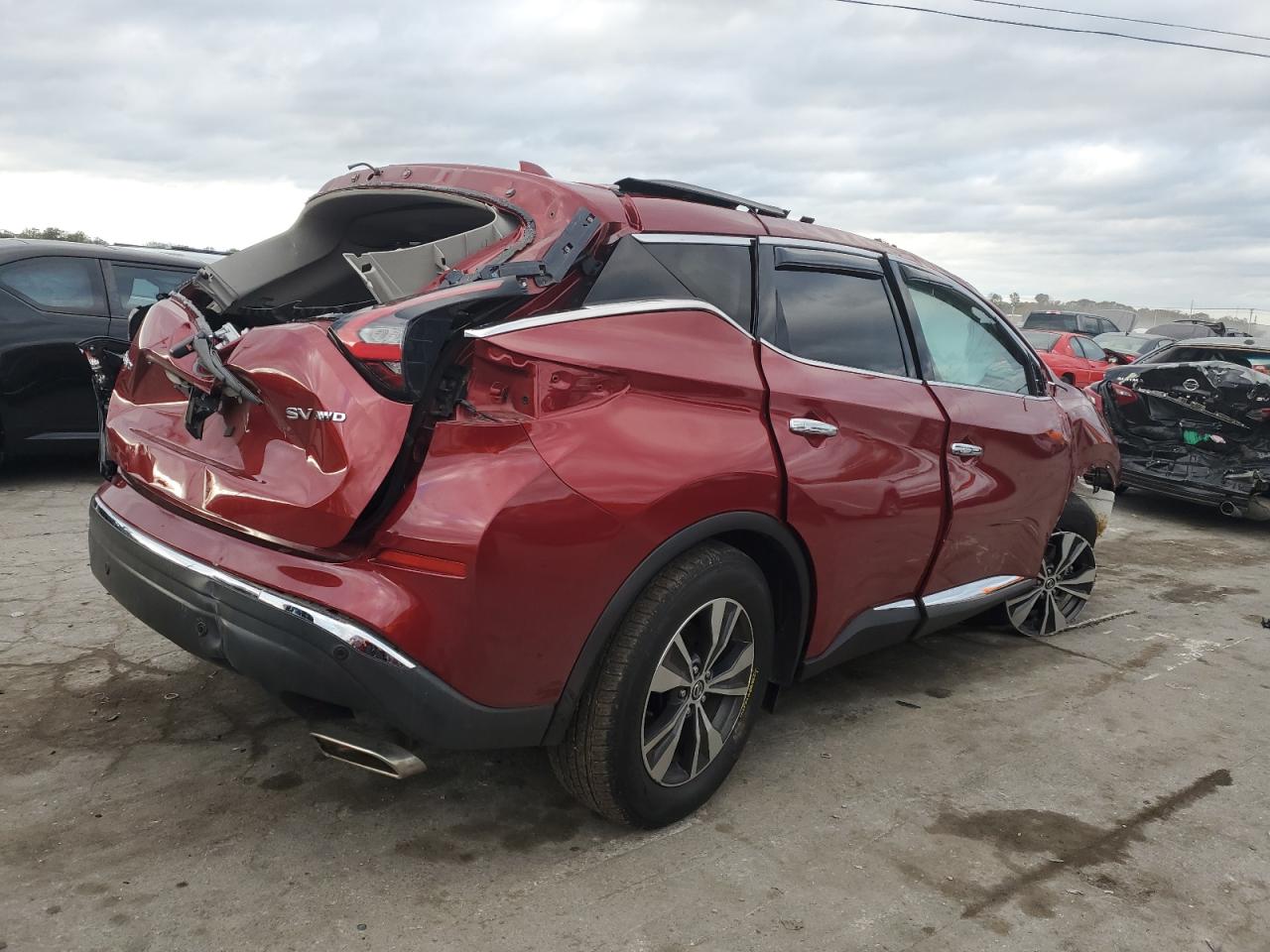 2020 Nissan Murano VIN 5N1AZ2BS0LN103555 Copart auction photo, front end / rollover damage thumbnail 3
