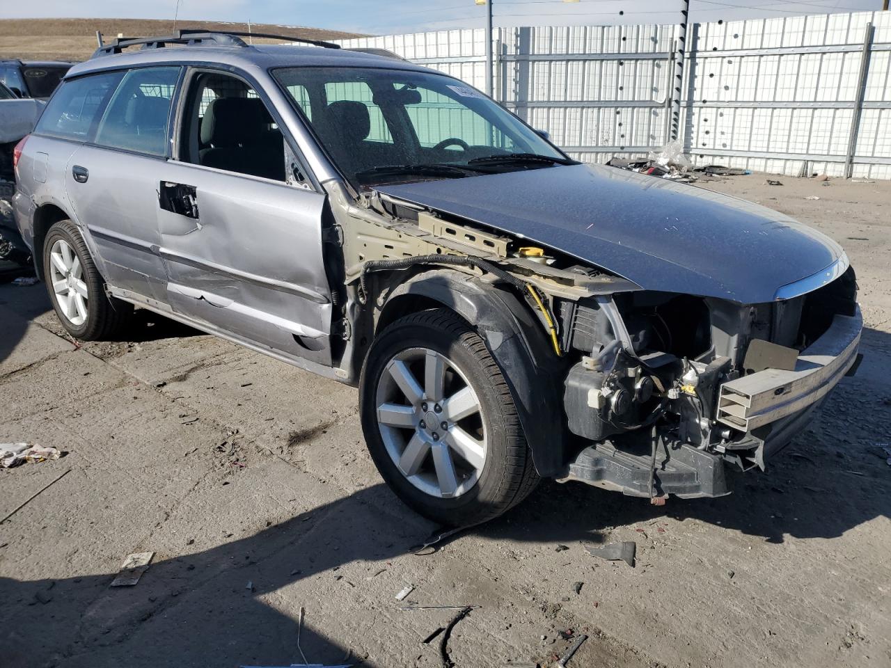 2008 Subaru Outback VIN 4S4BP61C187351613 Copart auction photo, front end / side damage thumbnail 4