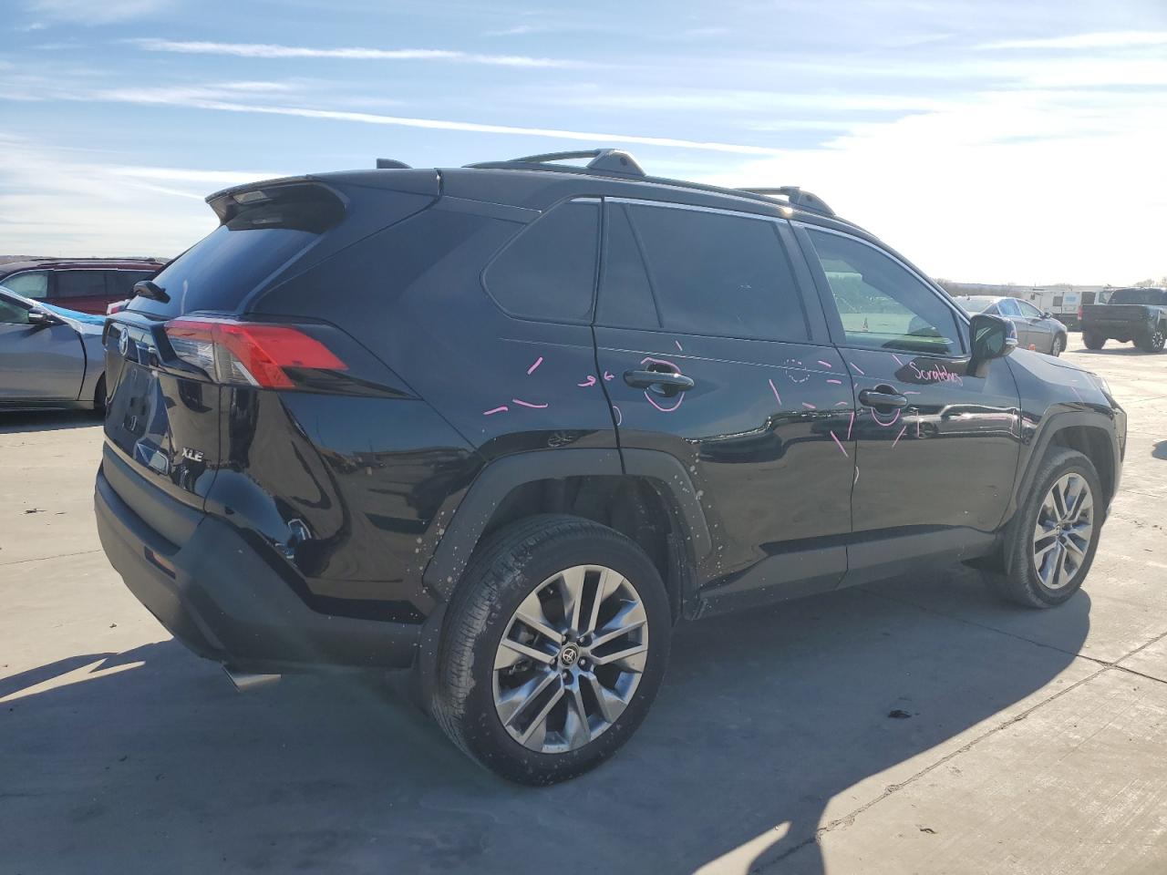 2022 Toyota RAV 4 VIN 2T3C1RFV9NC206083 Copart auction photo, rear end damage thumbnail 3