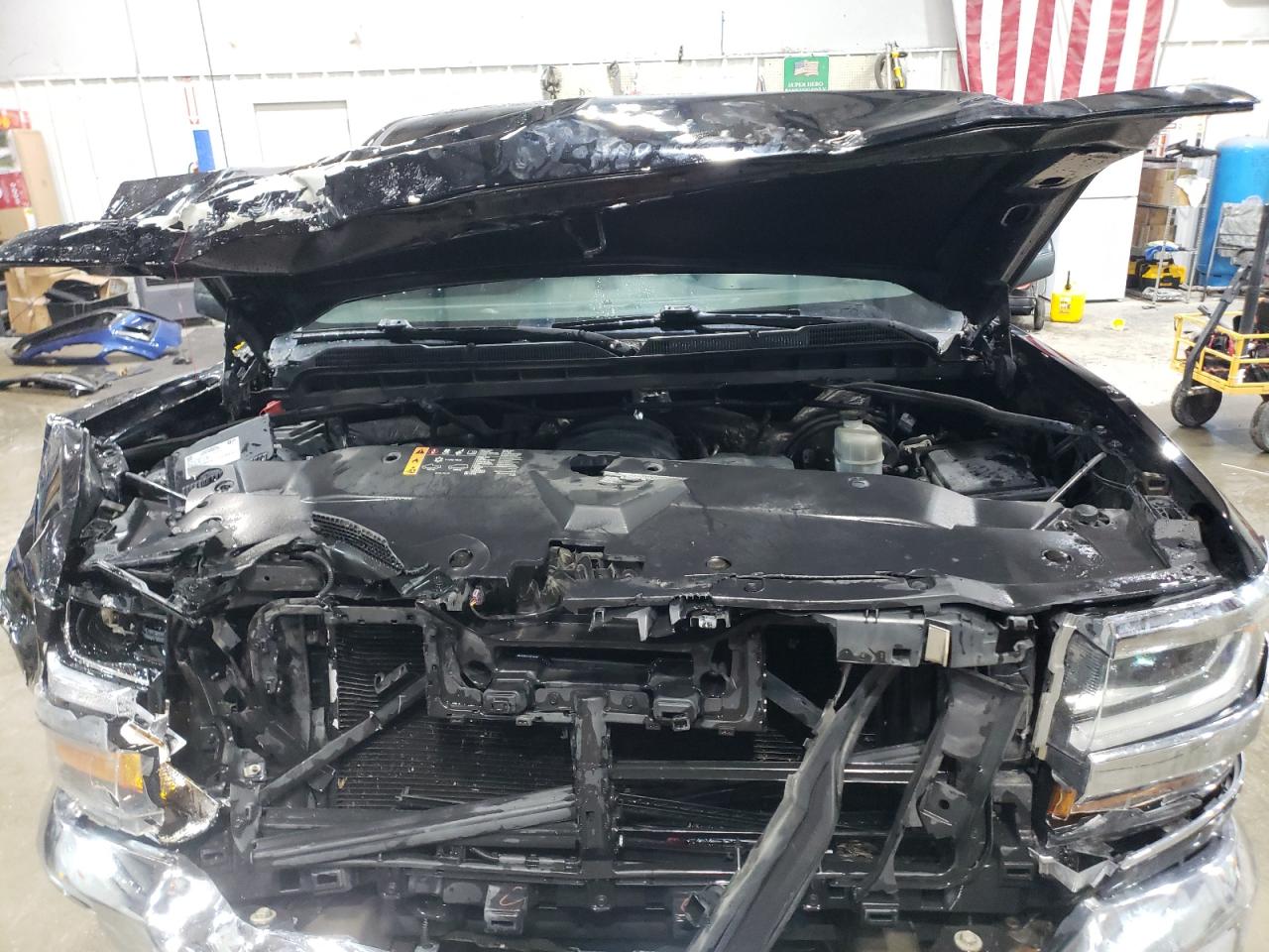 2017 Chevrolet Silverado VIN 3GCUKREC9HG509420 Copart auction photo, front end / hail damage thumbnail 11