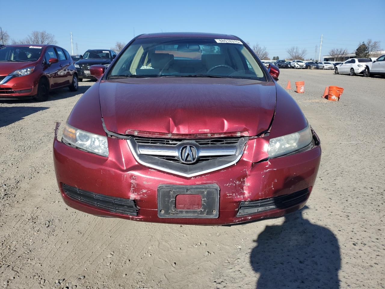 2004 Acura TL VIN 19UUA66294A029573 Copart auction photo, front end / side damage thumbnail 5