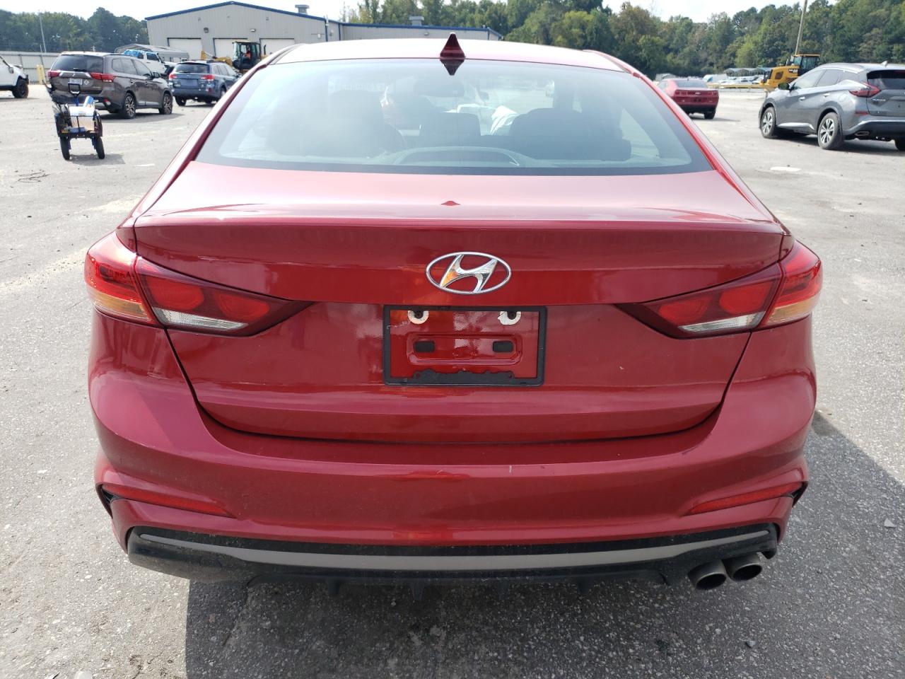 2018 Hyundai Elantra VIN KMHD04LB4JU587539 Copart auction photo, front end damage thumbnail 6