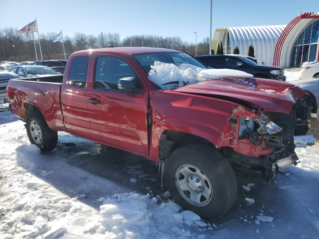 2019 Toyota Tacoma VIN 5TFSX5EN2KX068848 Copart auction photo, front end damage thumbnail 4