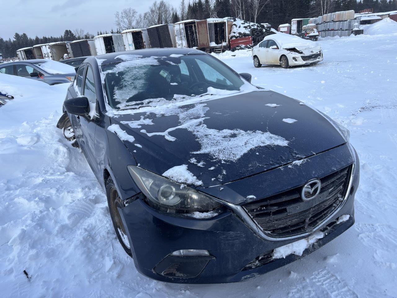 2014 Mazda 3 VIN JM1BM1U73E1165973 Copart auction photo, rear end / front end damage thumbnail 4