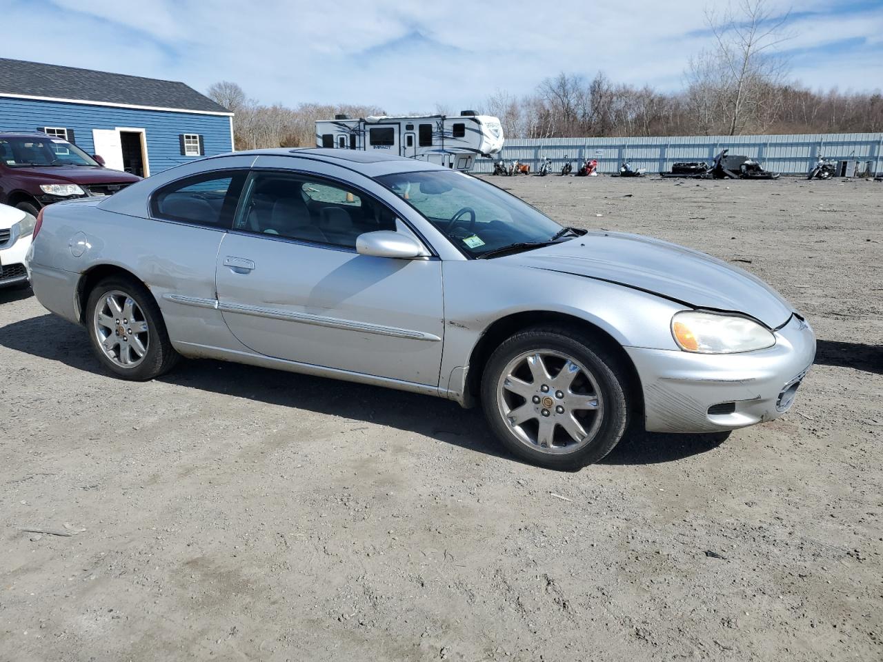 2002 Chrysler Sebring VIN 4C3AG52H02E048199 Copart auction photo, front end / side damage thumbnail 4
