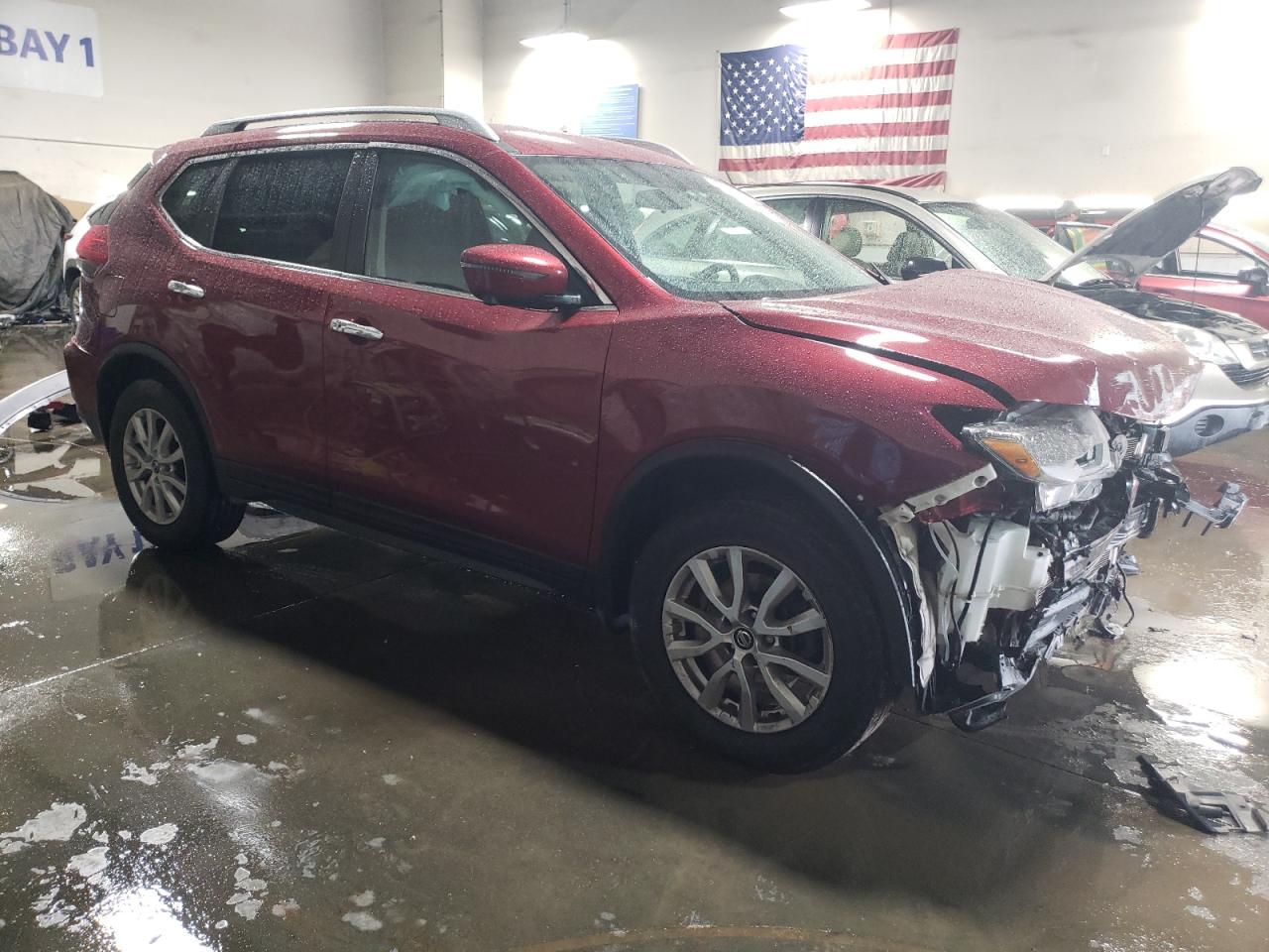2018 Nissan Rogue VIN 5N1AT2MV9JC761599 Copart auction photo, front end damage thumbnail 4