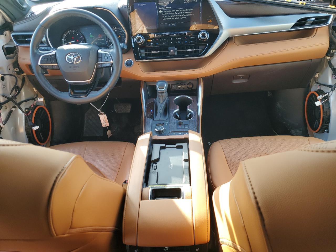 2021 Toyota Highlander VIN 5TDFZRBH2MS066186 Copart auction photo, front end damage thumbnail 8