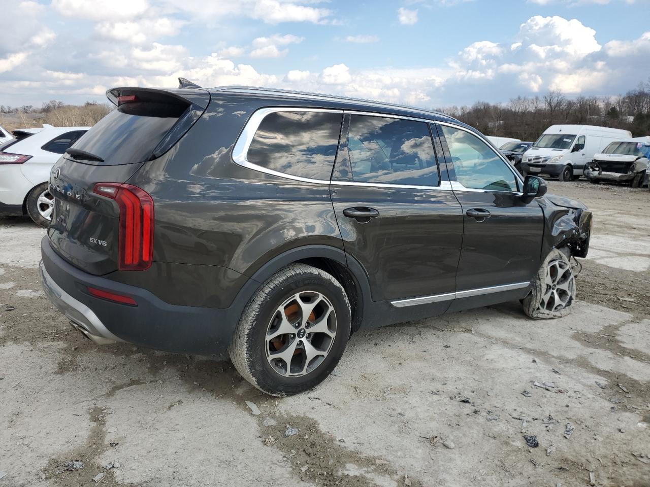2020 KIA Telluride VIN 5XYP3DHC1LG039142 Copart auction photo, front end damage thumbnail 3